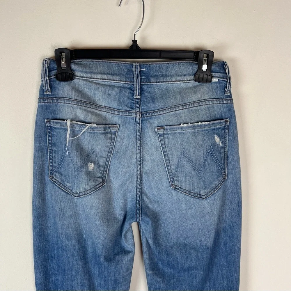 MOTHER Insider Crop Step Fray Jeans in SHAKE WELL SIZE 27
